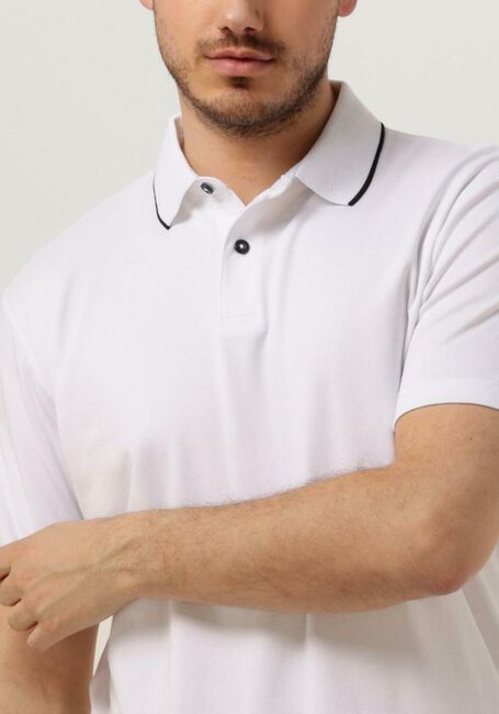 Witte SELECTED HOMME Polo SLHLEROY COOLMAX SS POLO B - large
