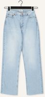 Lichtblauwe NA-KD Straight leg jeans STRAIGHT HIGH WAIST RAW HEM JE Lichtblauwe NA-KD Straight leg jeans STRAIGHT HIGH WAIST RAW HEM JE - medium