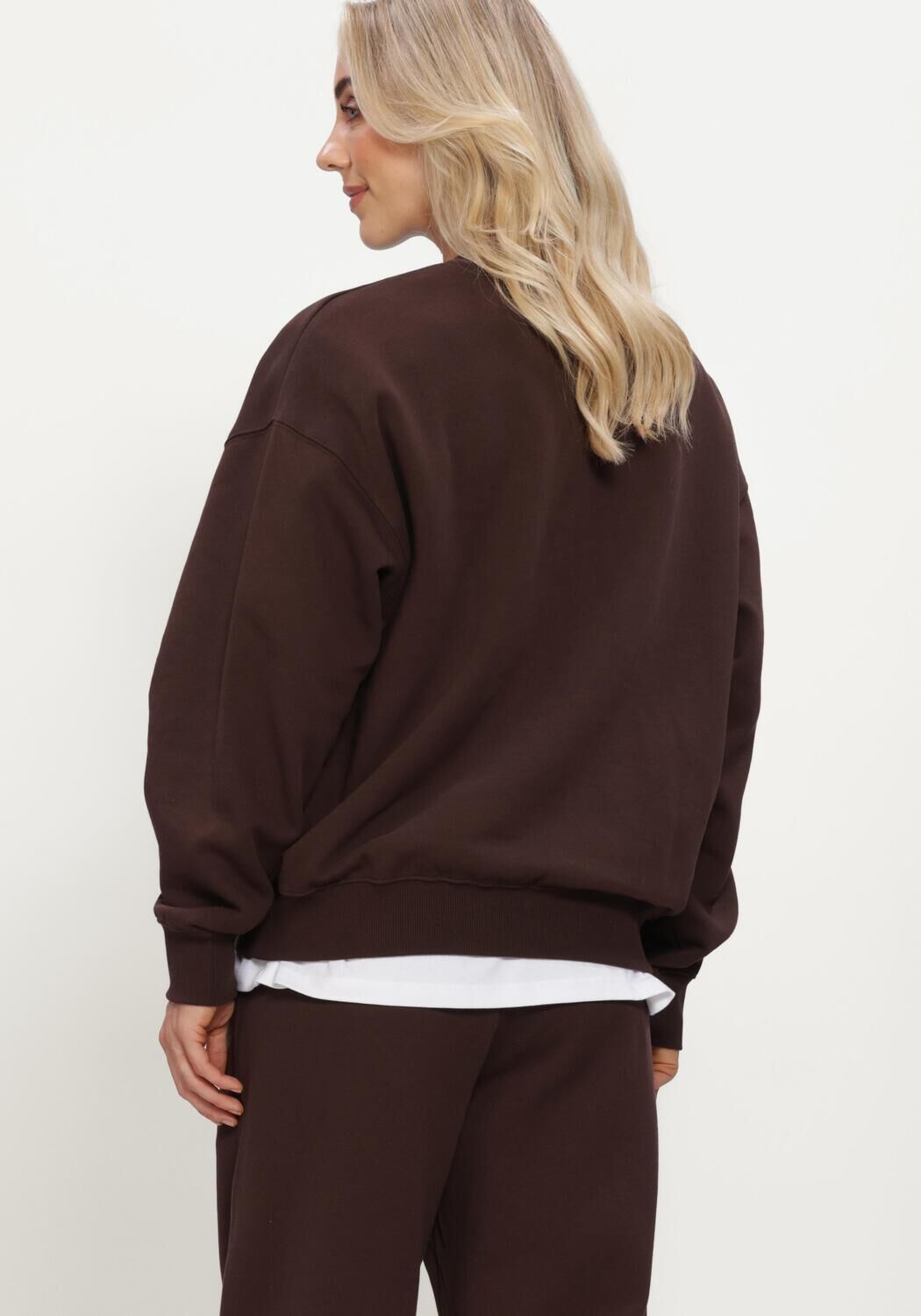 Bruine BJORN BORG Truien/vesten STUDIO OVERSIZED SWEATSHIRT - large