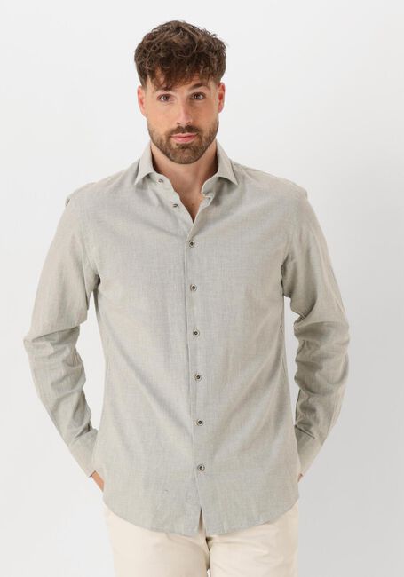 PROFUOMO Chemise classique SHIRT X-CUTAWAY SC SF COTTON LINEN en gris - large