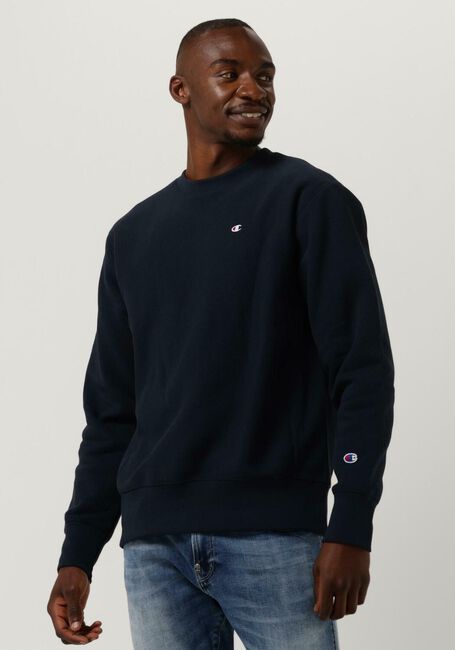 Donkerblauwe CHAMPION Sweater CREWNECK SWEATSHIRT - large