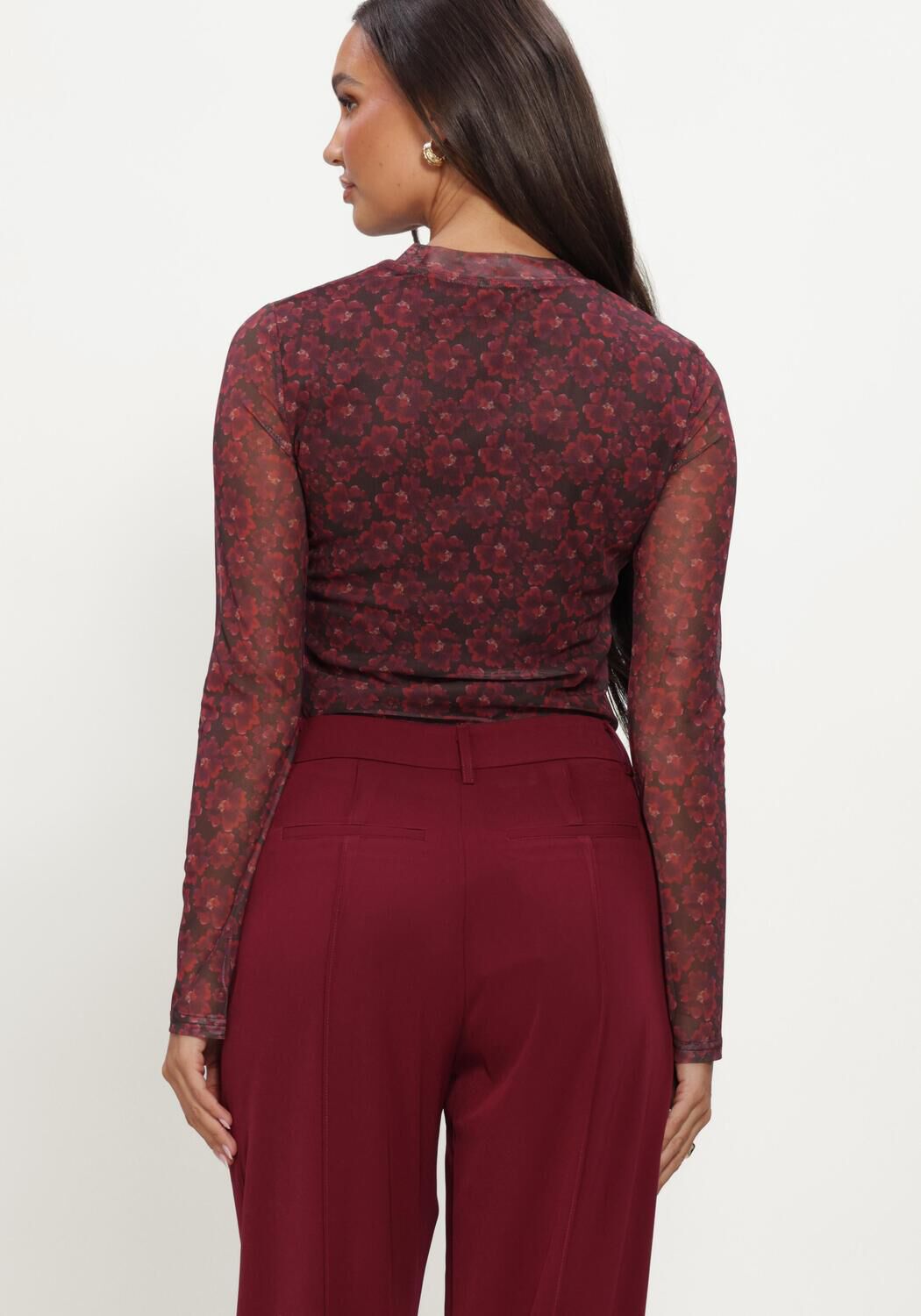YDENCE Haut TOP WILLEMIJN Bordeaux - large