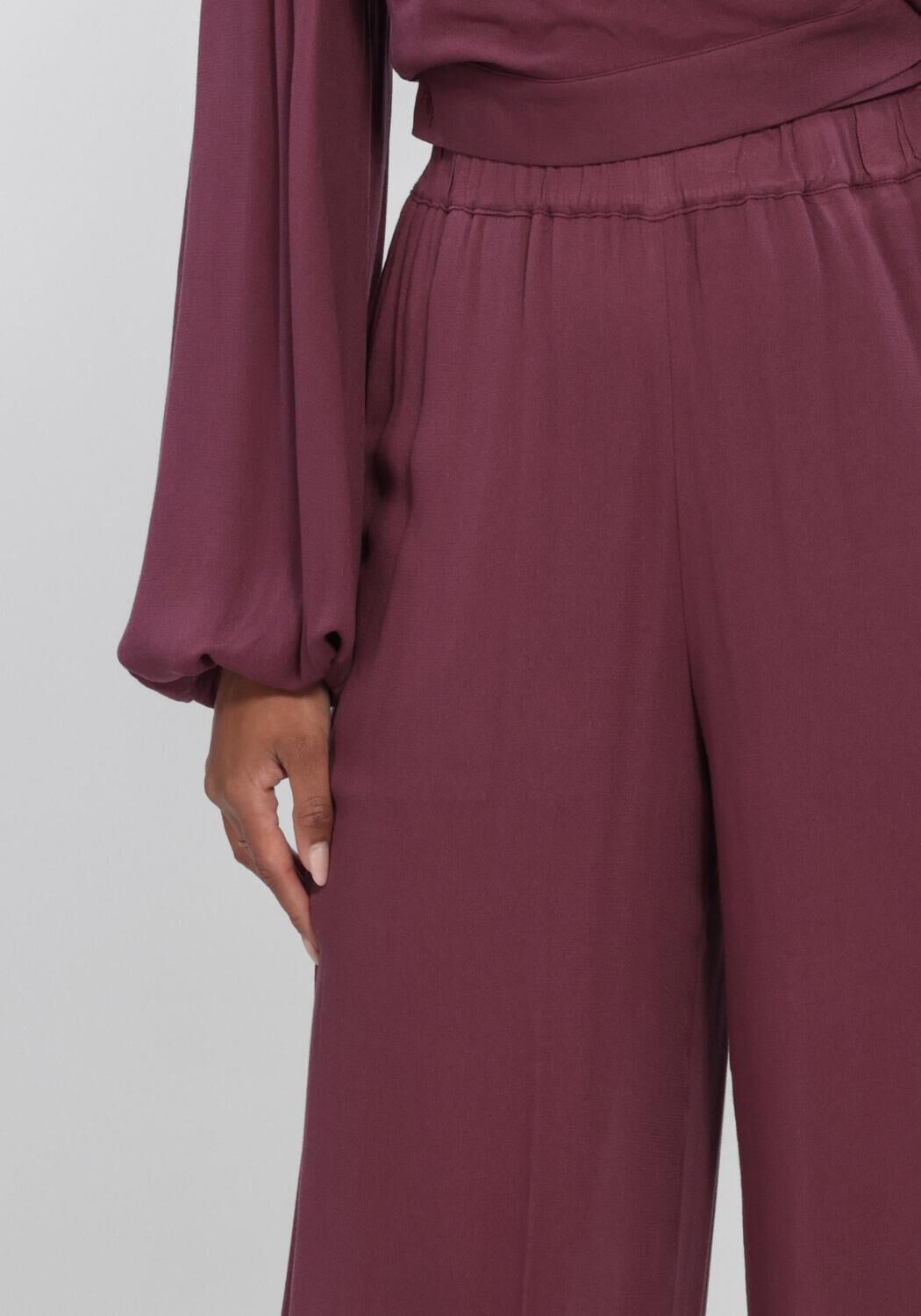 HARPER & YVE Pantalon large RILEY-PA Bordeaux - large