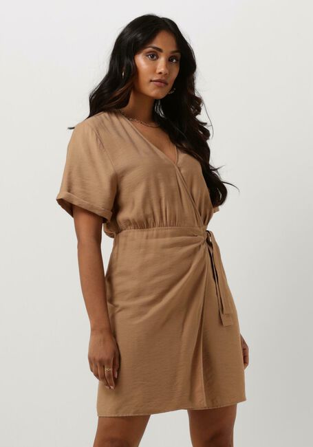 ANOTHER LABEL Mini robe CIEL DRESS S/S en marron - large