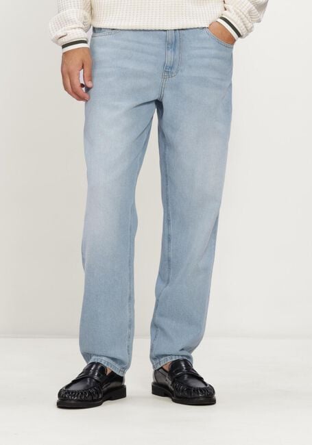 Blauwe LES DEUX Straight leg jeans RYDER WASHED DENIM JEANS - large