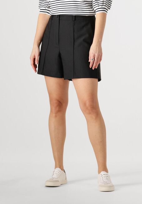 Zwarte JANSEN AMSTERDAM Korte broek MYLENA SHORT WTQ 441 BANDPLEAT - large