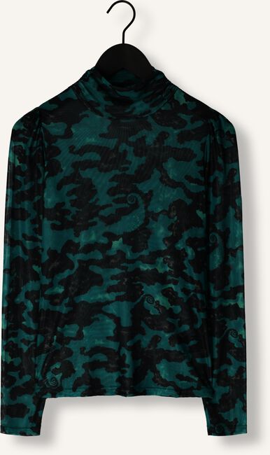 Groene POM AMSTERDAM Top TURTLENECK - CAMO TEAL GREEN Groene POM AMSTERDAM Top TURTLENECK - CAMO TEAL GREEN - large