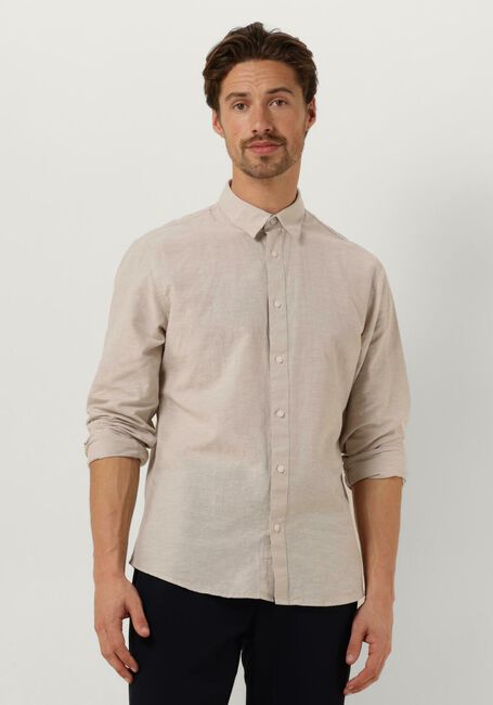 Beige SELECTED HOMME Casual overhemd SLHSLIM-SUN SHIRT LS NOOS - large