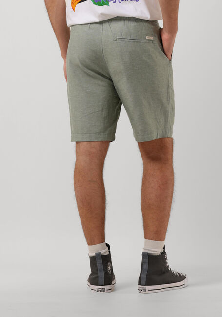SCOTCH & SODA Pantalon courte FAVE - COTTON/LINEN TWILL BERMUDA SHORT Vert foncé - large