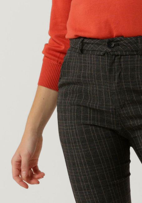 Grijze MINUS Flared broek CARMA CHECK FLARED PANTS - large