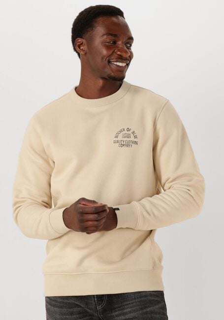 Beige BUTCHER OF BLUE Sweater ARMY FRAT CREW - large