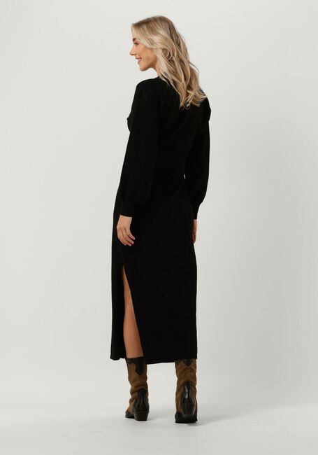 ANOTHER LABEL Robe midi ELAINE DRESS L/S en noir - large