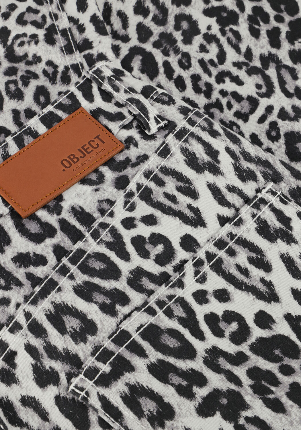 OBJECT Wide jeans OBJSENI MOJI HW JEANS en gris - large