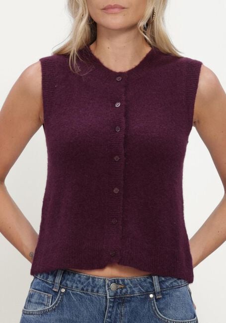Bordeaux MSCH COPENHAGEN Vest MSCHBONDIE HOPE VEST - large