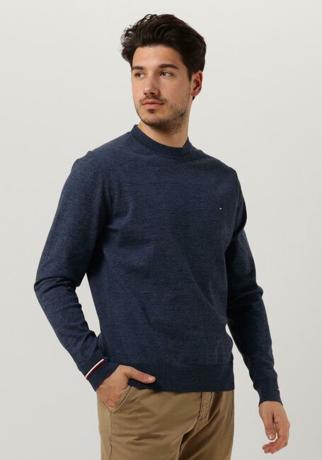 TOMMY HILFIGER Pull MOULINE GS STRIPED CREW NECK Bleu clair - large
