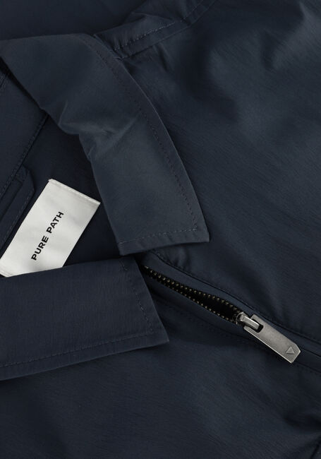 Donkerblauwe PURE PATH Overshirt SHIRT WITH FRONT ZIPPER AND CHEST POCKETS Donkerblauwe PURE PATH Overshirt SHIRT WITH FRONT ZIPPER AND CHEST POCKETS - large