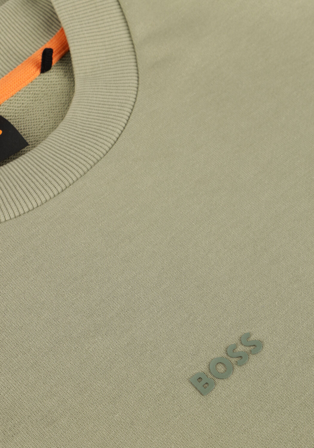 Olijf BOSS ORANGE Sweater WESMALLCREW 10244192 01 - large