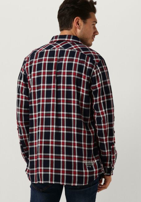 SCOTCH & SODA Surchemise ARCHIVE DOUBLE FACE TWILL CHECK Bleu foncé - large