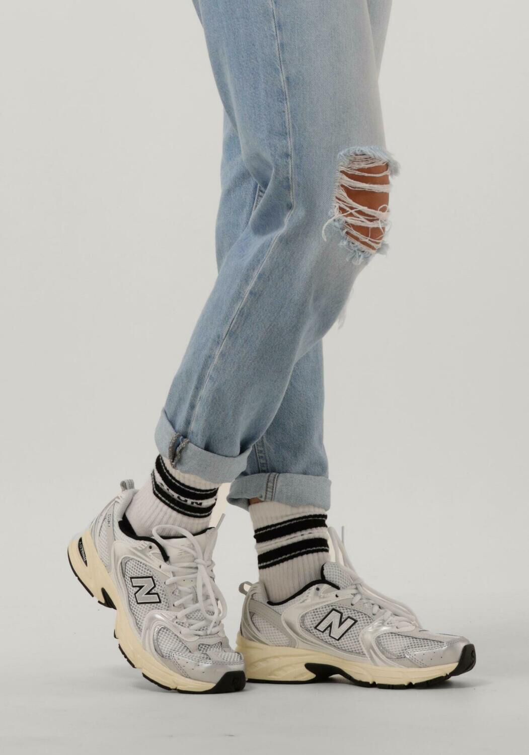 witte new balance lage sneakers mr530 d