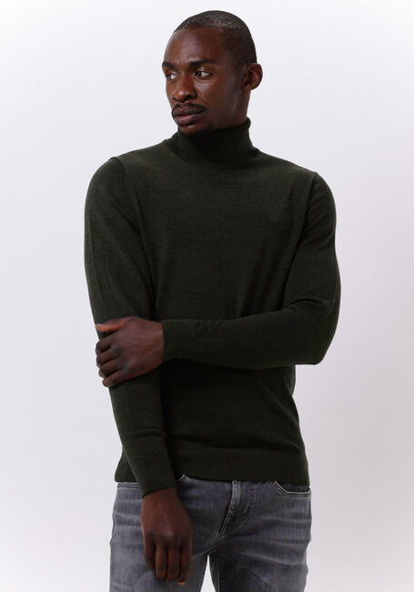 Olijf CALVIN KLEIN Coltrui SUPERIOR WOOL TURTLE NECK - large