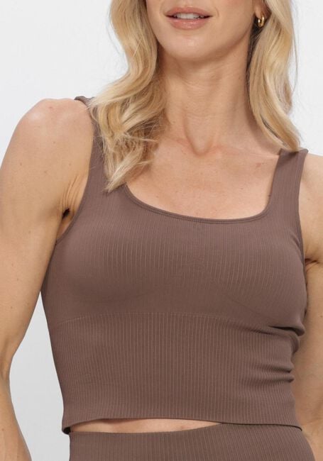 AIM'N Haut RIBBED SEAMLESS SHAPING BRALETTE en marron - large