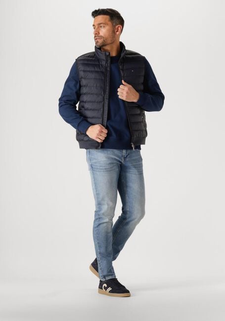 Blauwe TOMMY HILFIGER Bodywarmer MIX MEDIA VEST - large