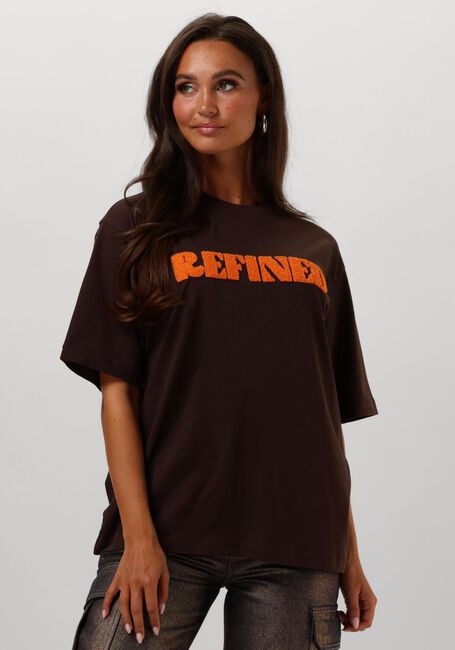 Bruine REFINED DEPARTMENT T-shirt MAGGY - large