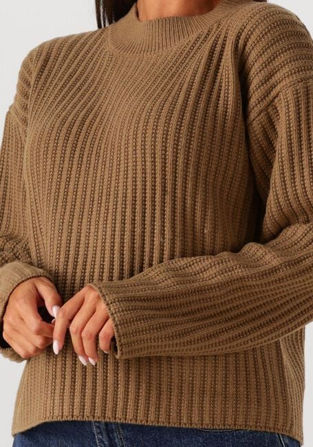 WITHBLACK Pull WBLPOPPY O-NECK SWEATER en marron - large