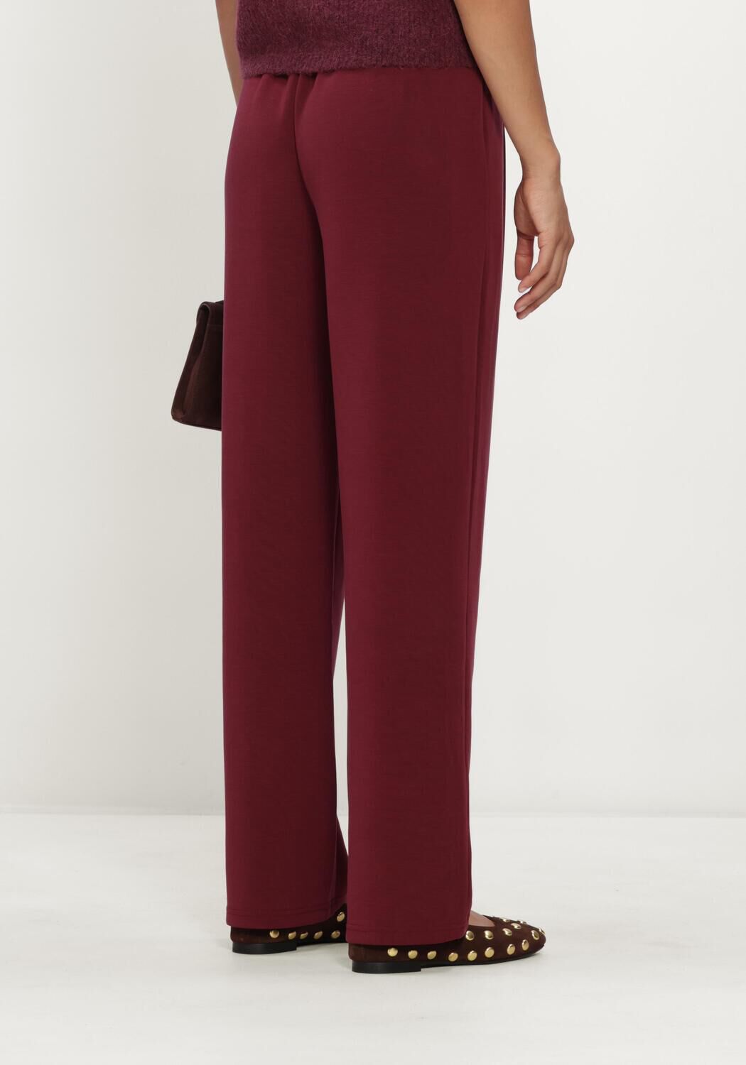 Bordeaux SELECTED WOMEN Wijde broek SLFTENNY HW PANT - large