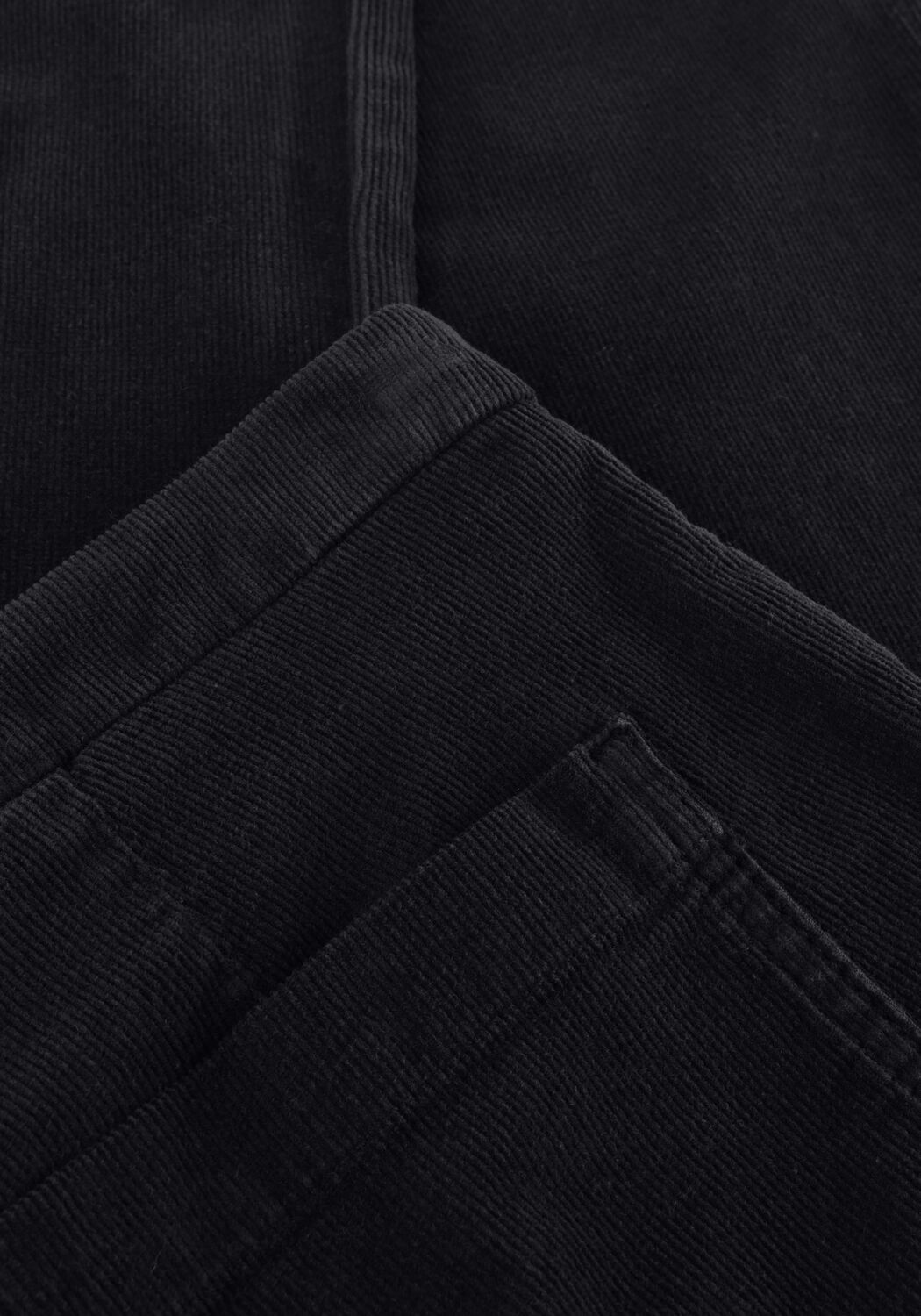 Donkerblauwe BY-BAR Flared broek LEILA VELVET PANT - large