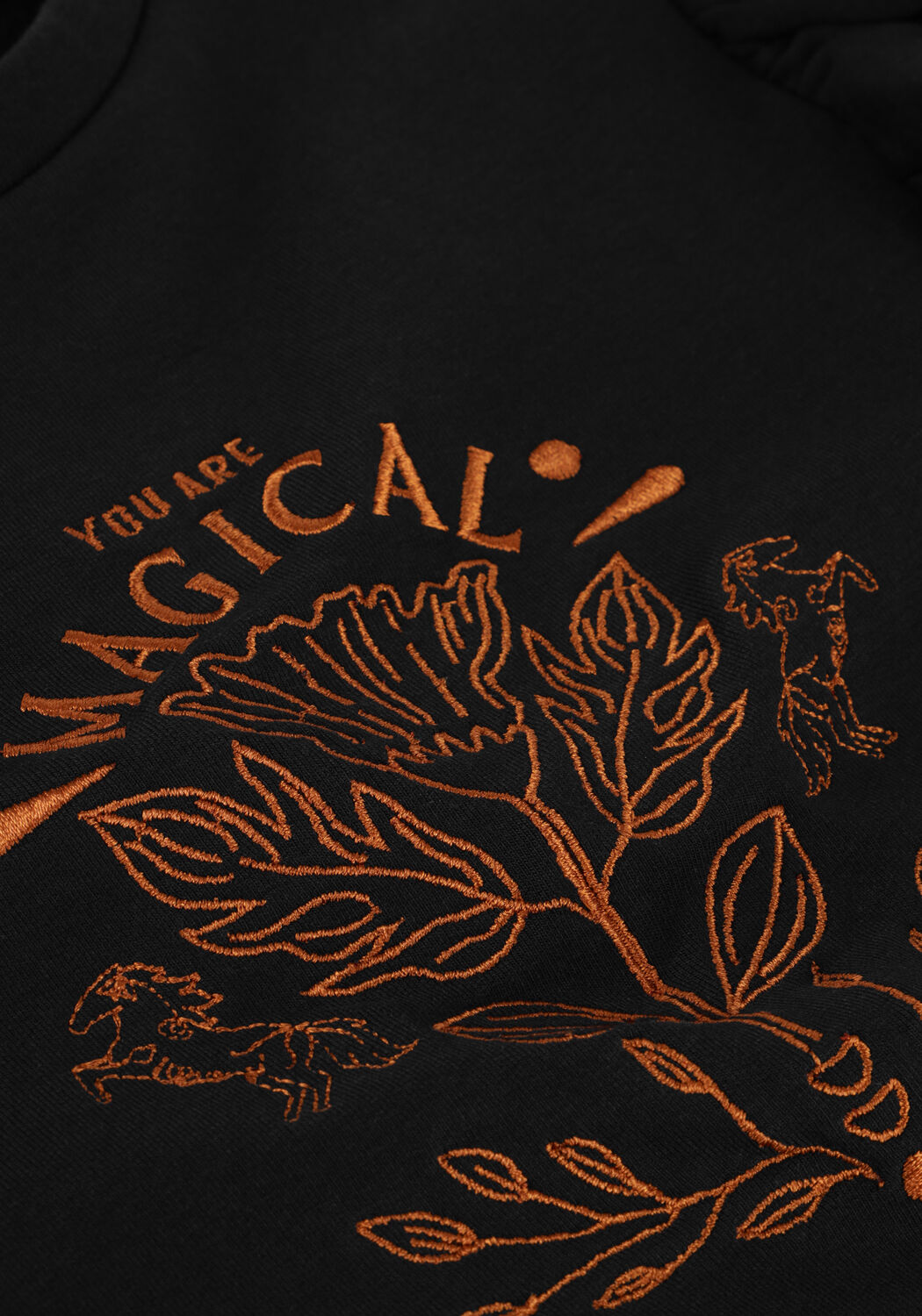 MOODSTREET Pull RUFFLE EMBRO SWEATER en noir - large