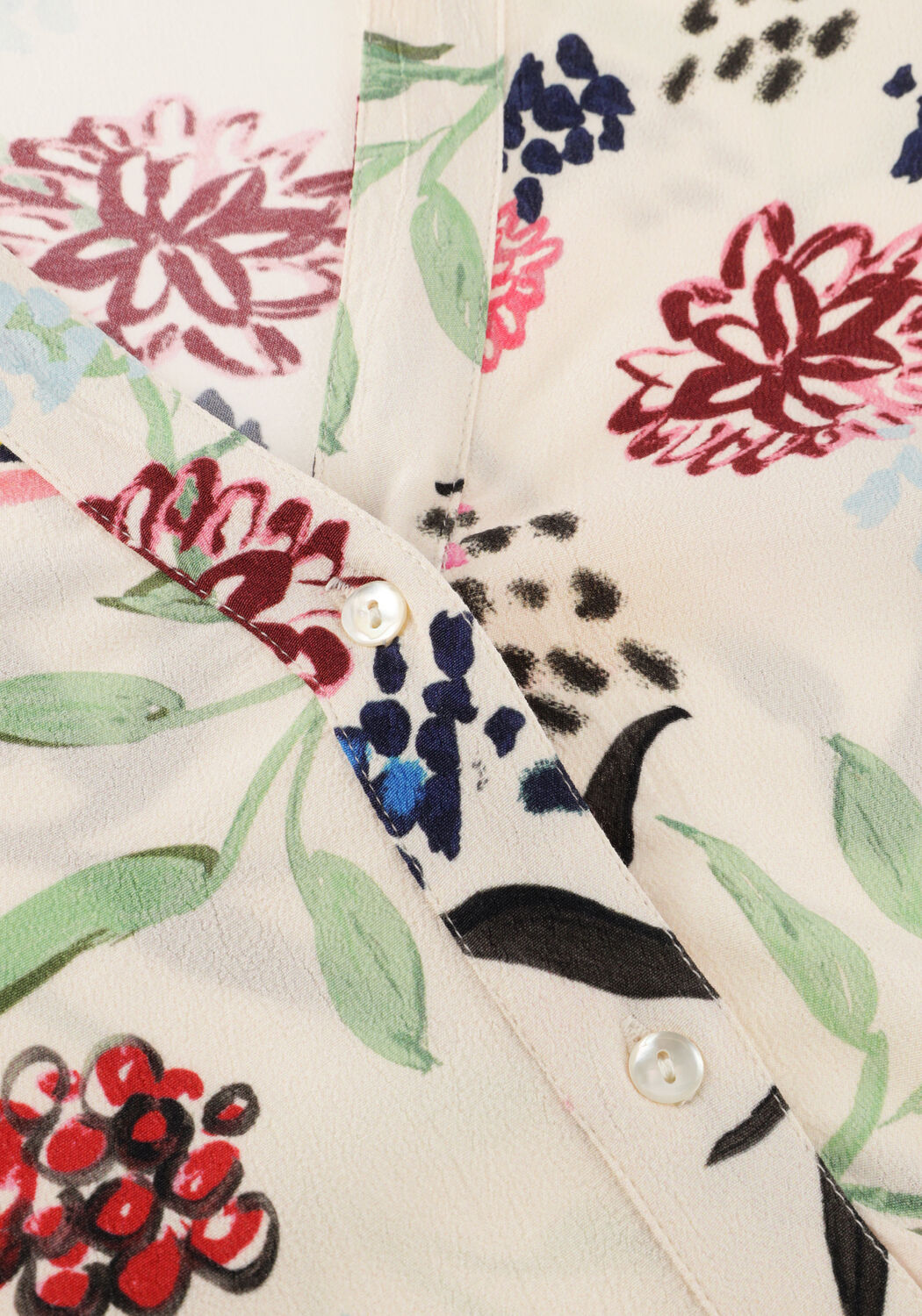 POM AMSTERDAM BLOUSE 7242 Blouses en bleu - large