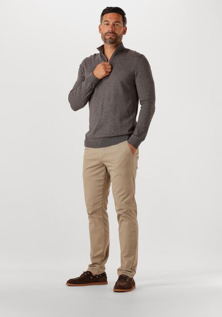 SELECTED HOMME Pull SLHBERG HALF ZIP CARDIGAN NOOS en marron - large