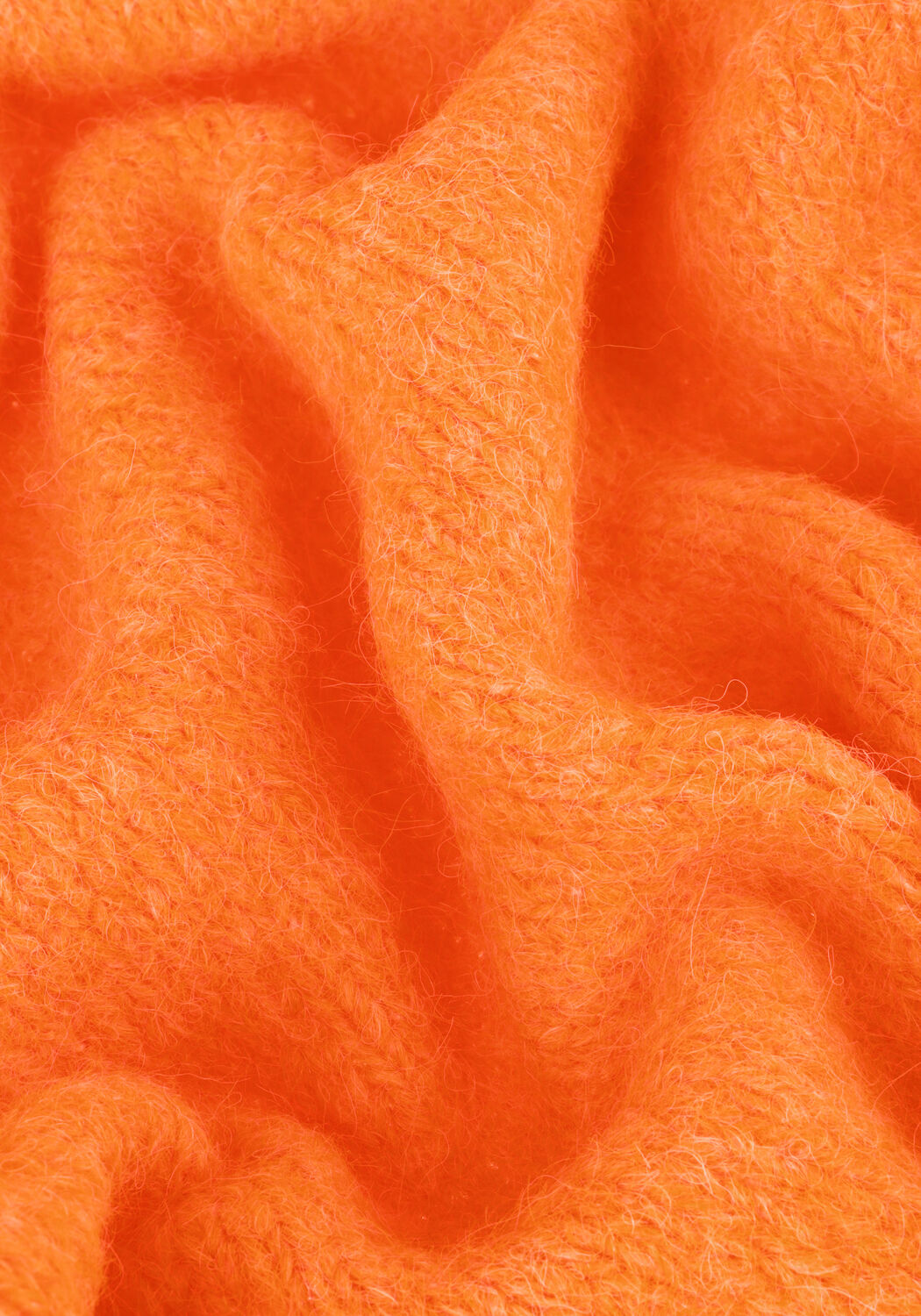 SUMMUM Gilet PUFF SLEEVE CARDIGAN COZY MELANGE KNIT en orange - large