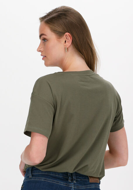 Groene MOS MOSH T-shirt LEAH HOLI O-SS TEE - large