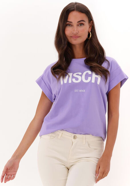 MSCH COPENHAGEN T-shirt ALVA ORGANIC MSCH STD TEE Lilas - large