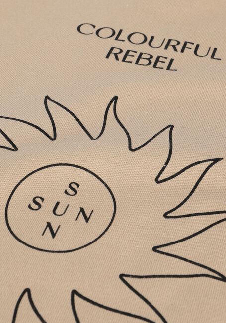 COLOURFUL REBEL Chandail CR SUN BASIC SLIT SWEAT Sable - large