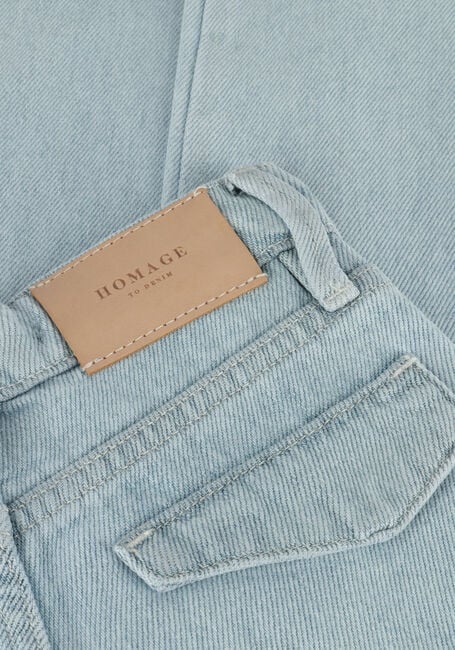 HOMAGE Wide jeans PALAZZO JEANS WITH SLITS Bleu clair - large