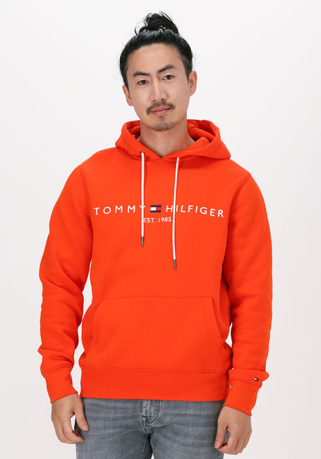 TOMMY HILFIGER Chandail TOMMY LOGO HOODY en orange - large