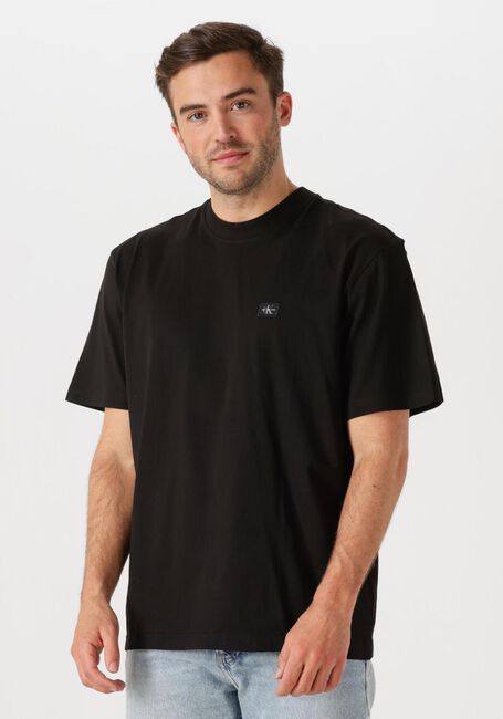 CALVIN KLEIN T-shirt WOVEN LABEL RELAXED TEE en noir - large