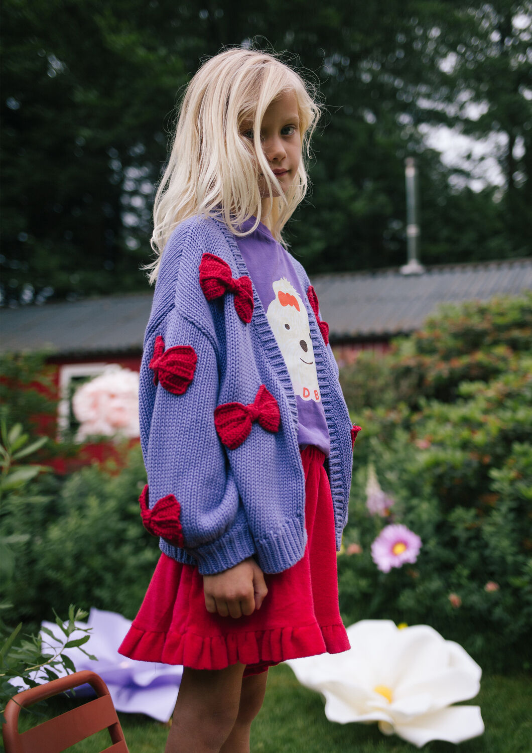 Paarse DAILY BRAT Vest BOW VEST - large