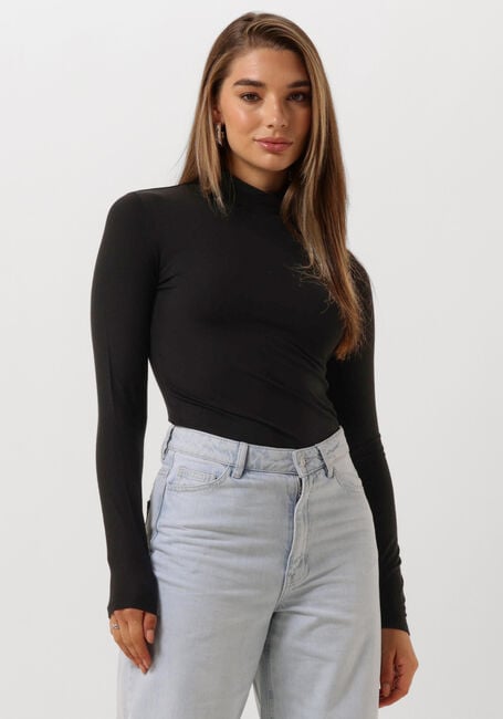 SELECTED FEMME Col roulé SLFMANJA LS HIGH NECK en noir - large