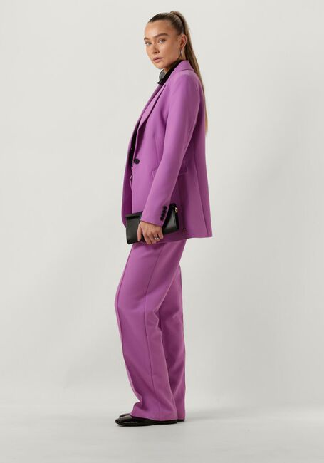 JANSEN AMSTERDAM Pantalon WQ417 WOVEN WIDE LONG PANTS en violet - large