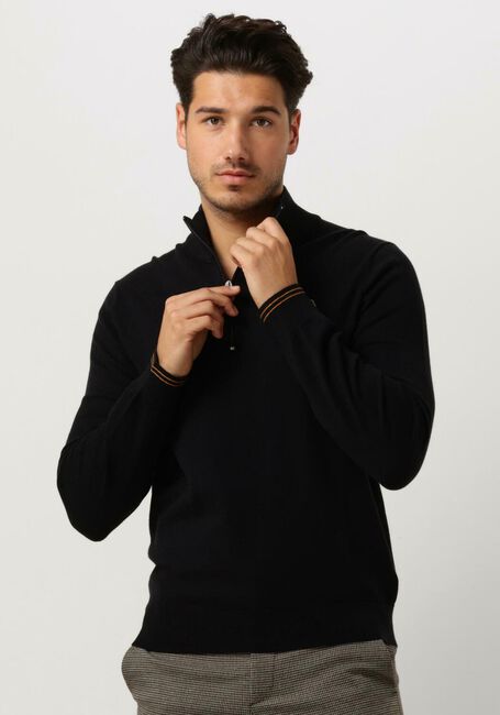 PS PAUL SMITH Pull MENS SWEATER ZIP NECK ZEB BAD en noir - large