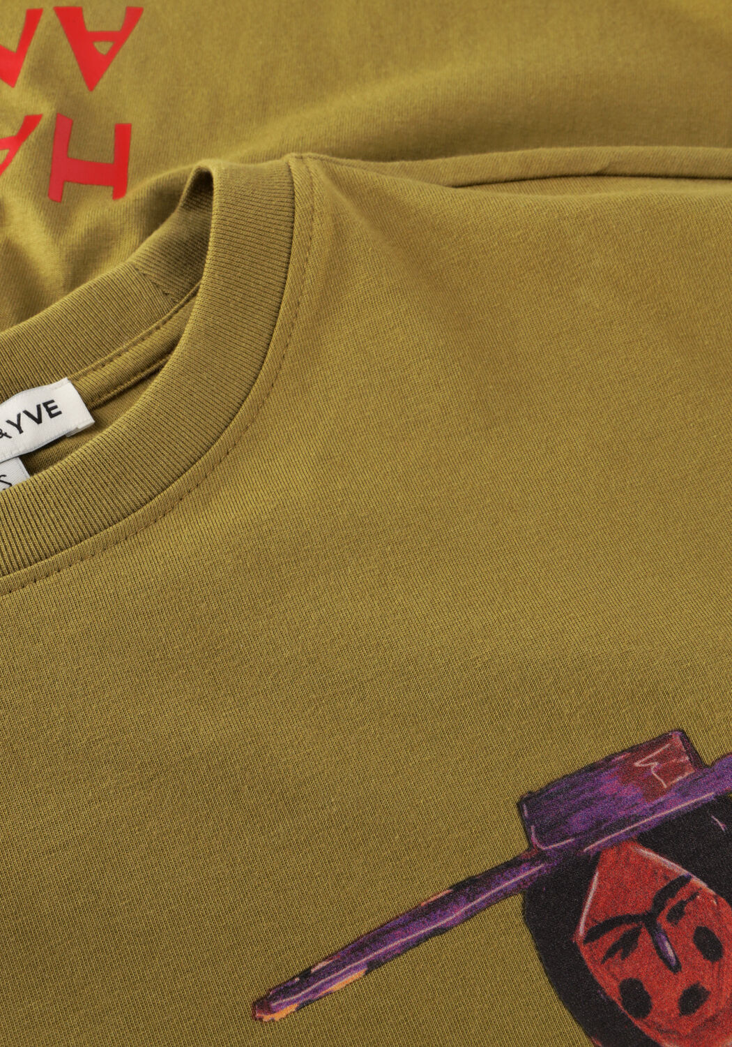 Khaki HARPER & YVE T-shirt BANDIDA-SS - large