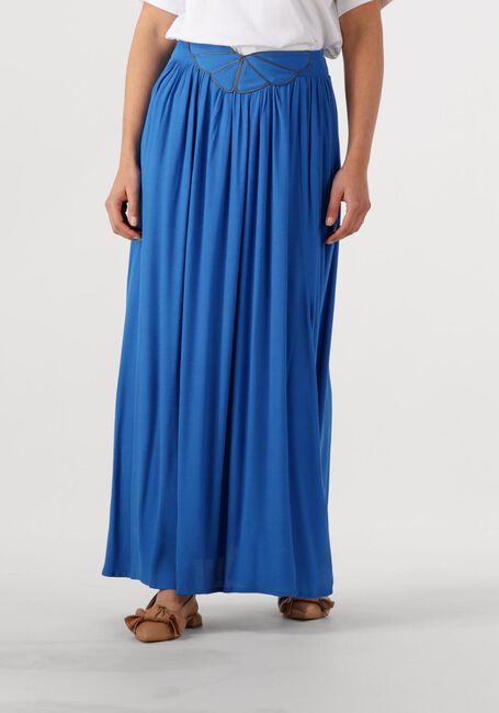 LOUIZON Jupe maxi FAKRA en bleu - large
