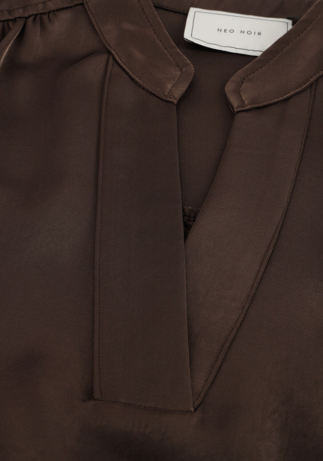 Bruine NEO NOIR  ROELLA HEAVY SATEEN BLOUSE - large