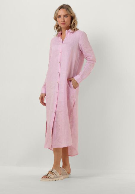 RESORT FINEST Robe maxi SHIRT DRESS en rose - large
