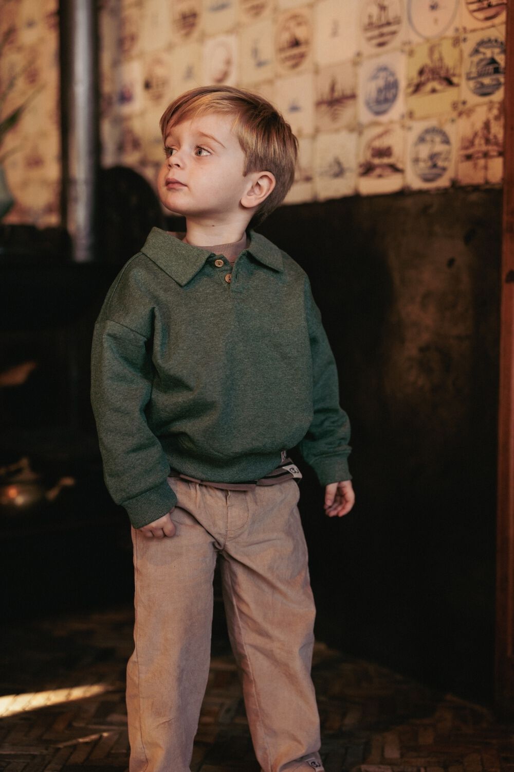 MR.LOUTRE Pantalon WILLIAM Sable - large