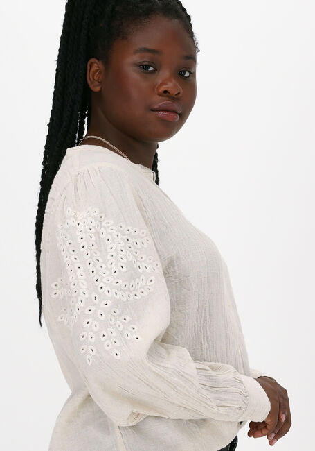Ecru BY-BAR  IVY SLUB BLOUSE - large